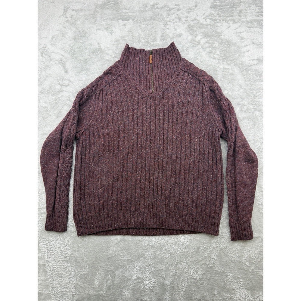 Tommy Bahama Knit Sweater Men's Medium Quarter Zip Long sleeve Pullover